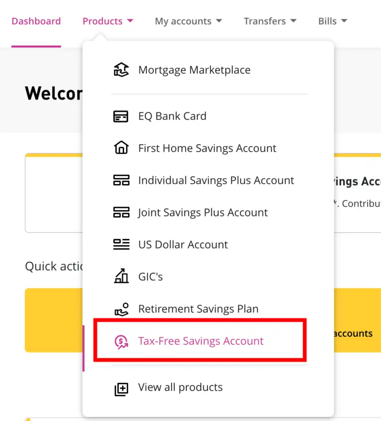 EQ Bank開戶-TFSA