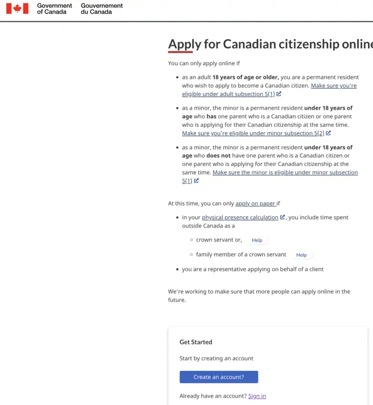 線上申請加拿大公民